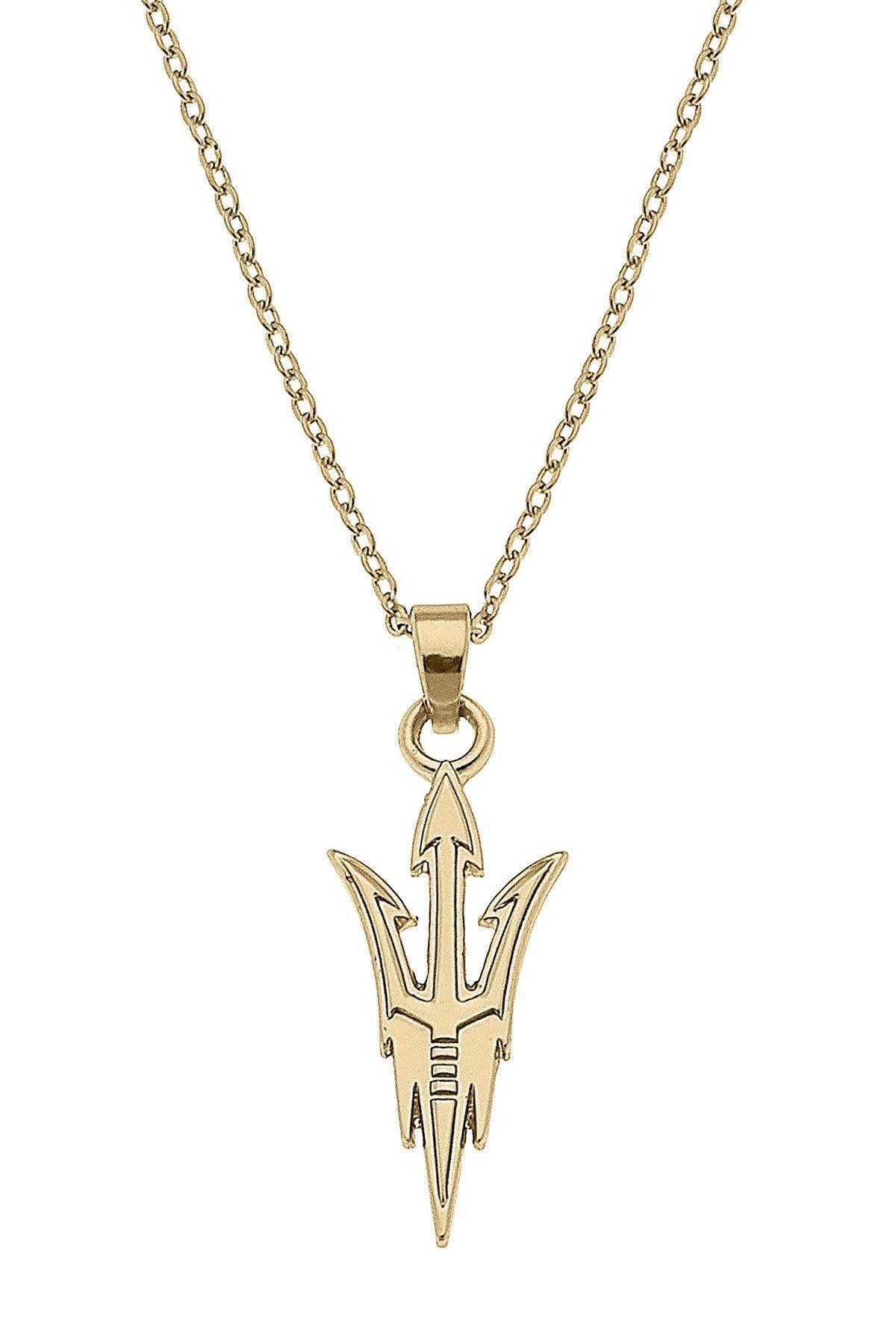 Arizona State Sun Devils 24K Gold Plated Pendant Necklace