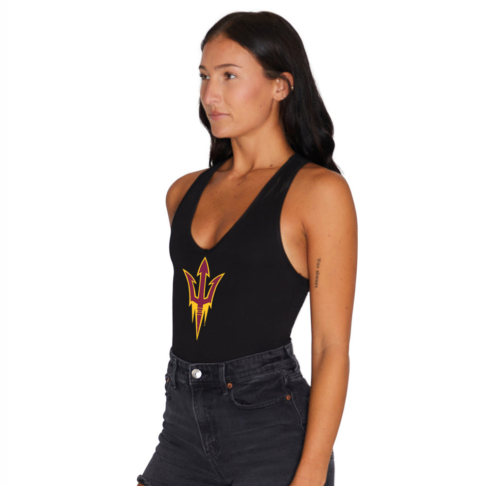 Arizona State ASU Black Bodysuit