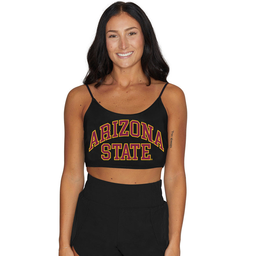 Arizona State ASU Black Spaghetti Tank