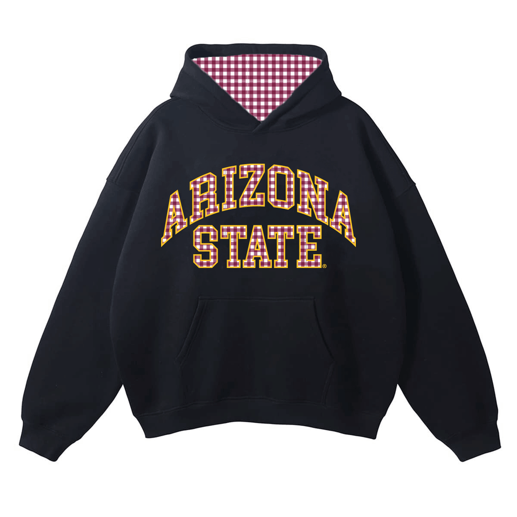 Arizona State ASU Gingham Hoodie