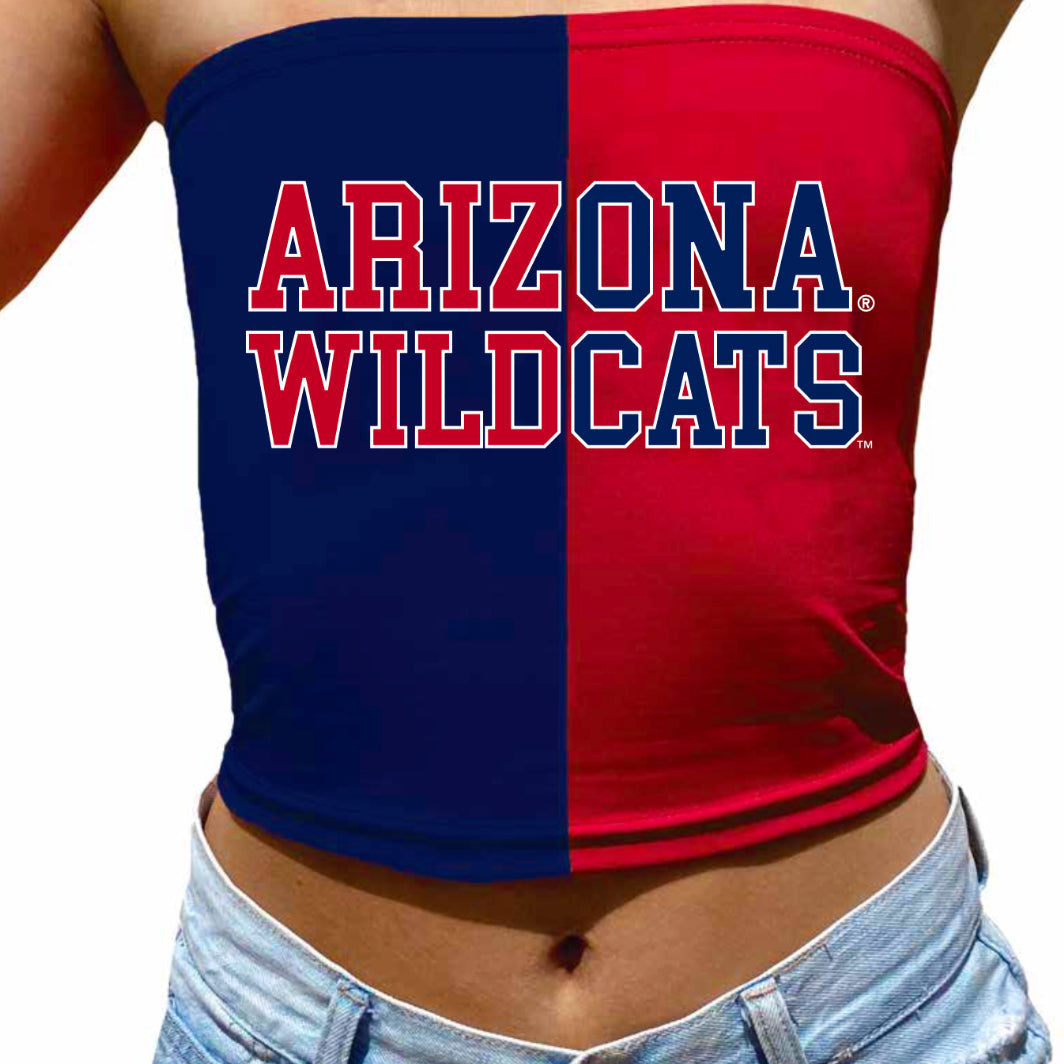 University of Arizona Two Tone Tube Top