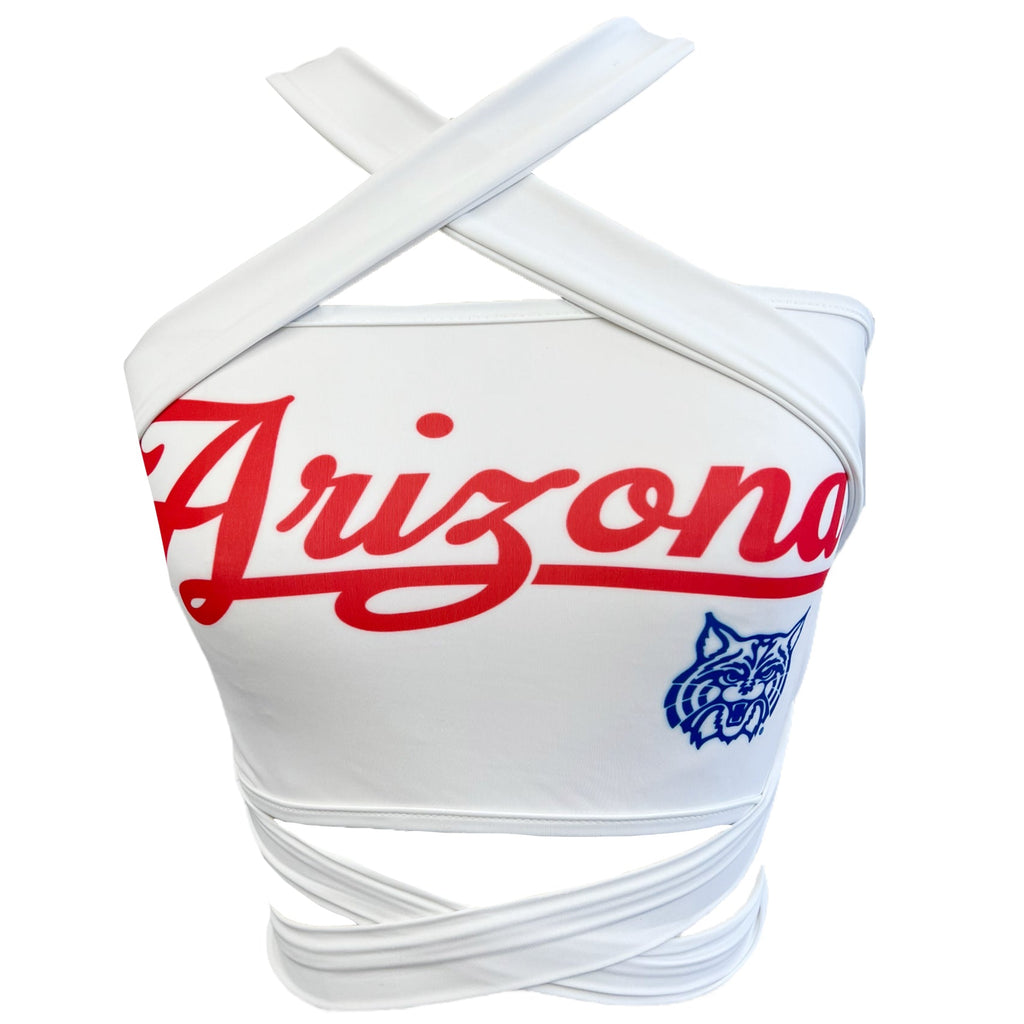 University of Arizona White Multiway Bandeau Top