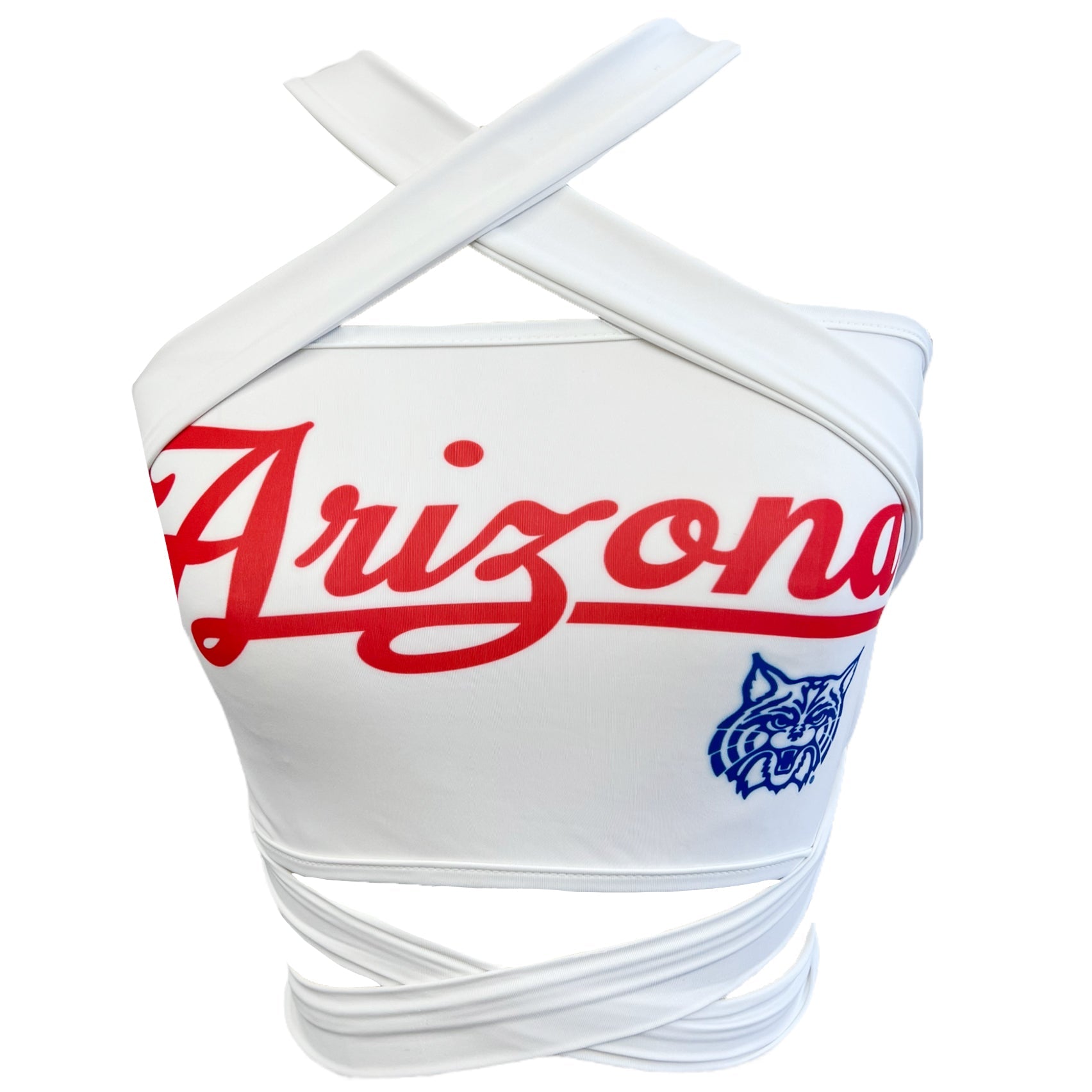 University of Arizona White Multiway Bandeau Top