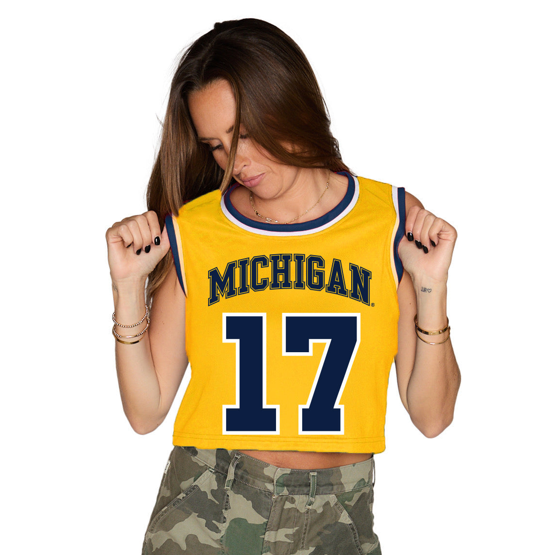 University of Michigan Maize Basketball Jersey