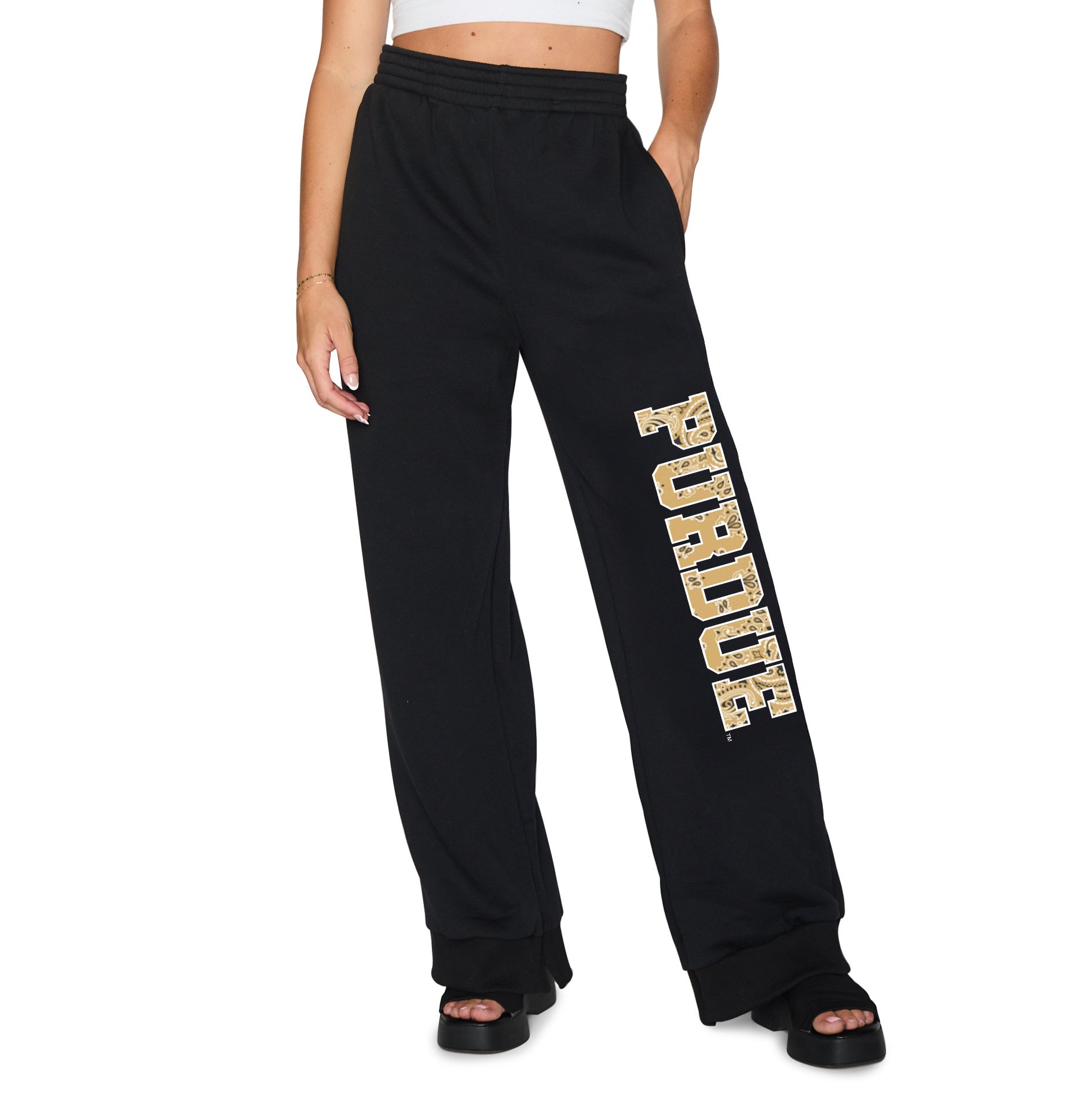 Purdue Bandana Flare Sweatpants
