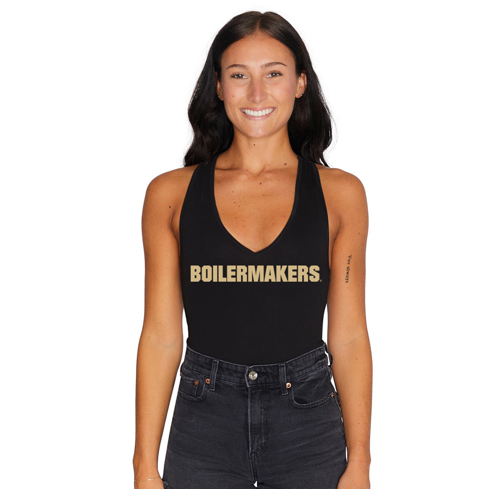 Purdue Black Bodysuit