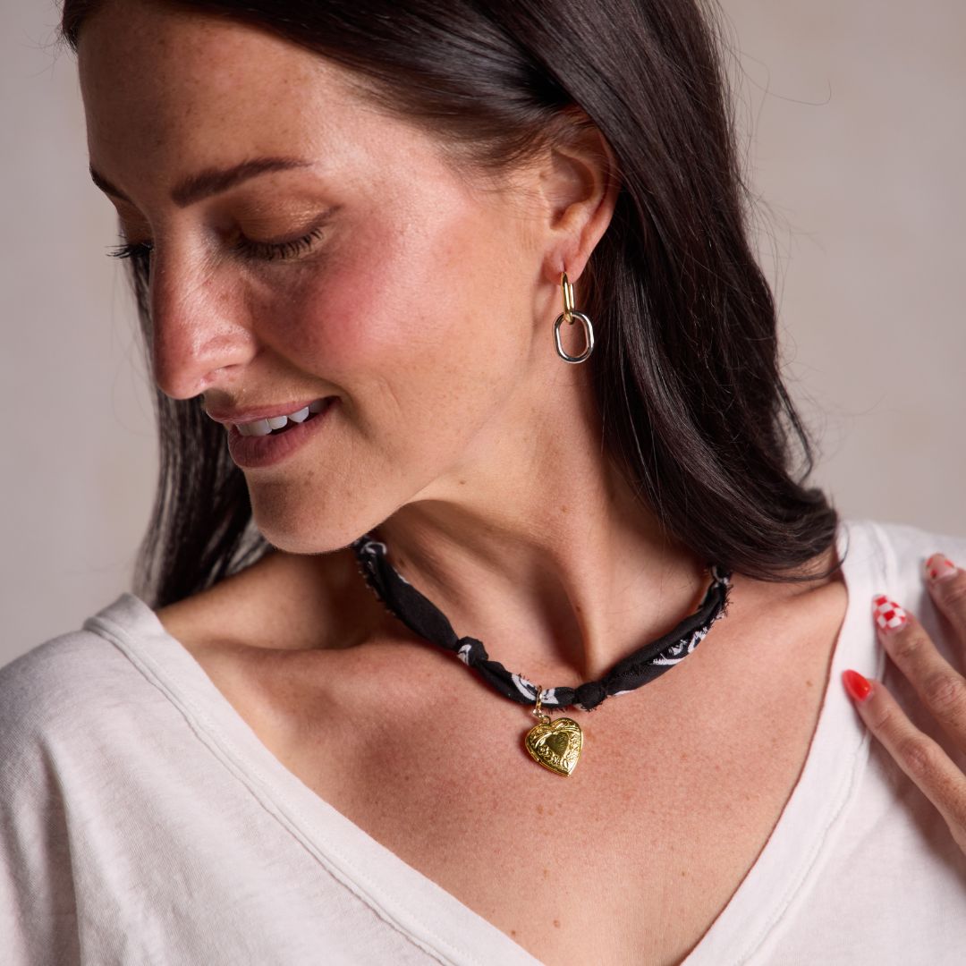 Black Bandana Necklace