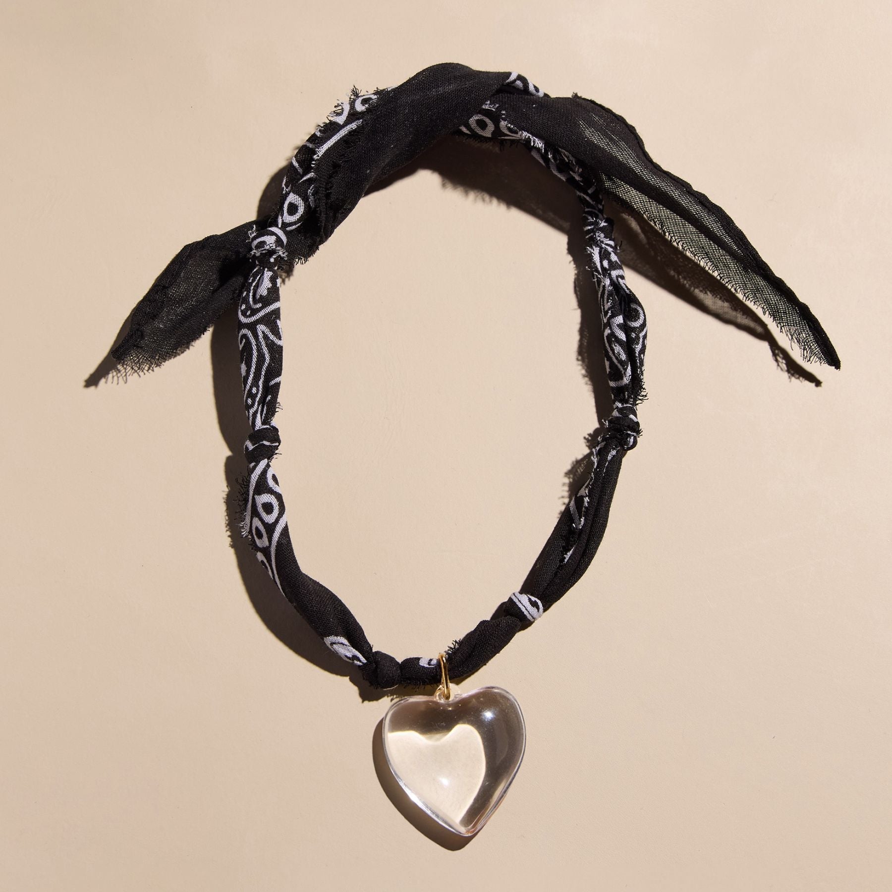 Black Bandana Necklace