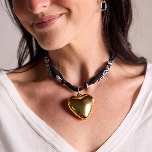 Black Bandana Necklace