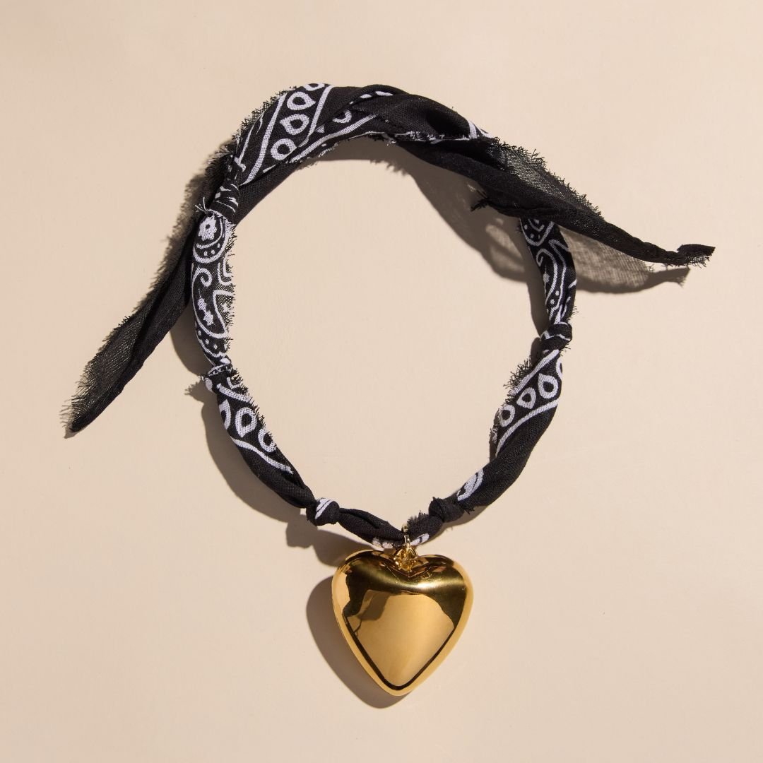 Black Bandana Necklace
