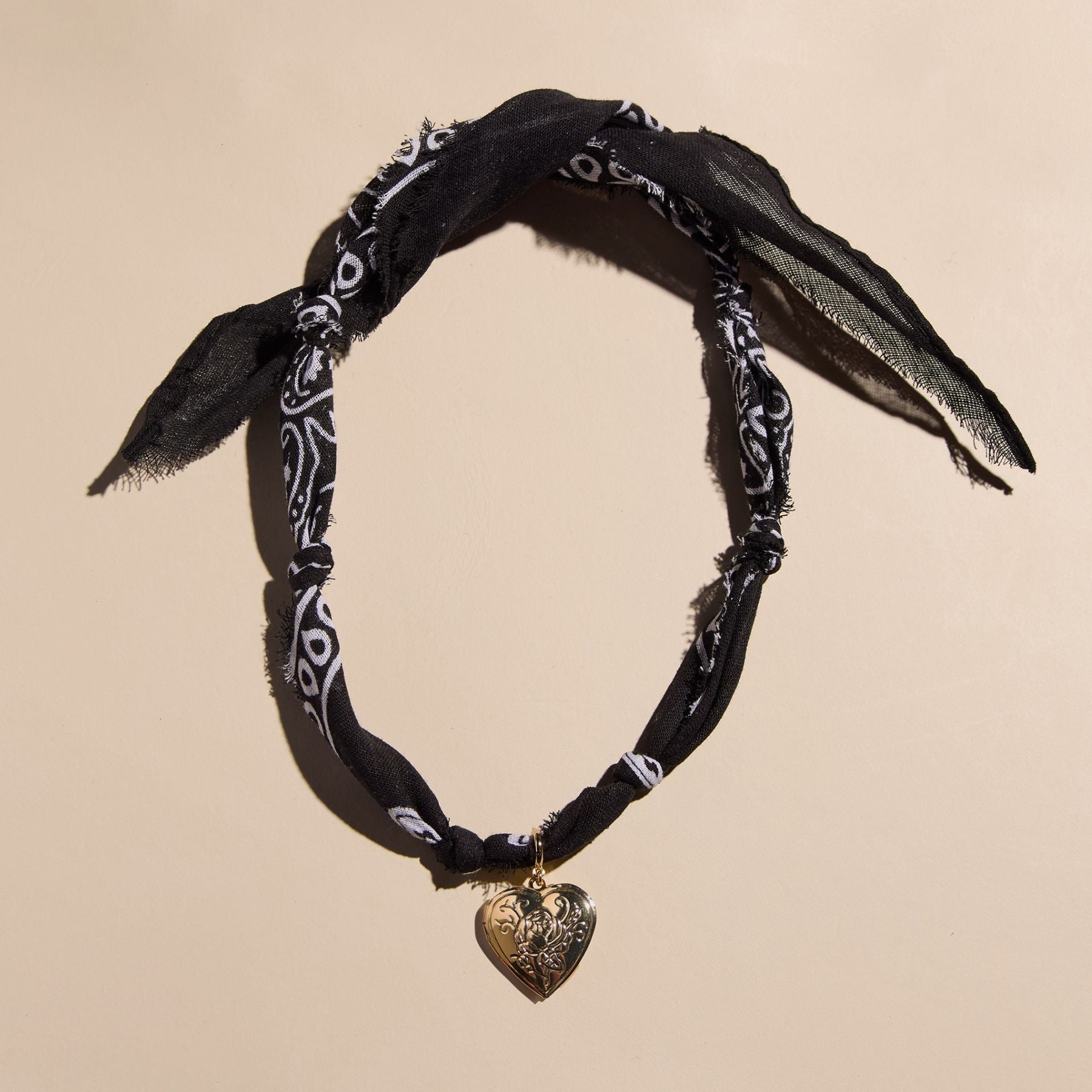 Black Bandana Necklace