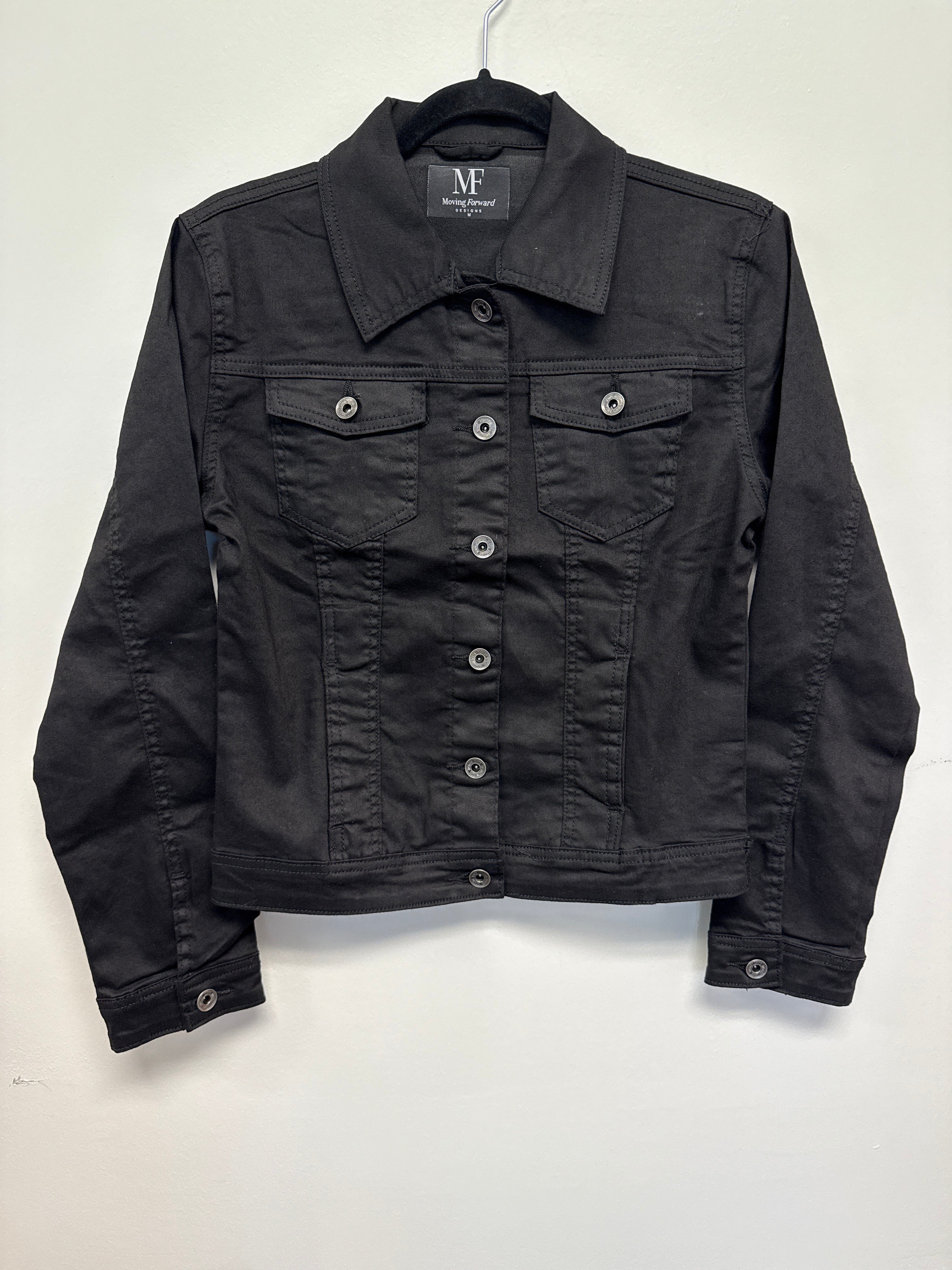 Purdue University Motion P Black Denim Jacket