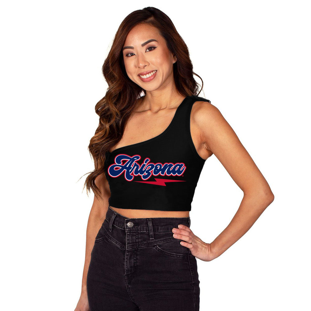 University of Arizona Lightning One Shoulder Top