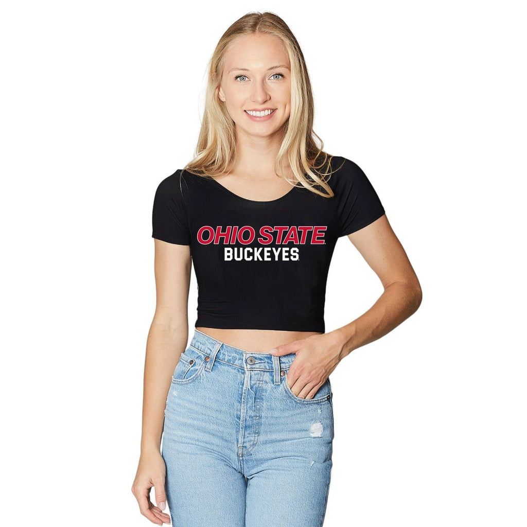Ohio State OSU Buckeyes Black Babydoll Tee