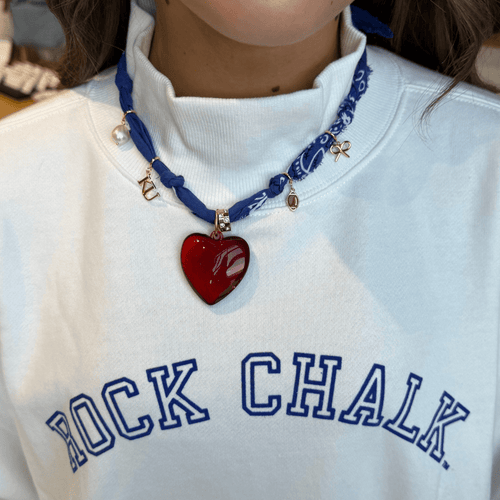 Blue Bandana Necklace