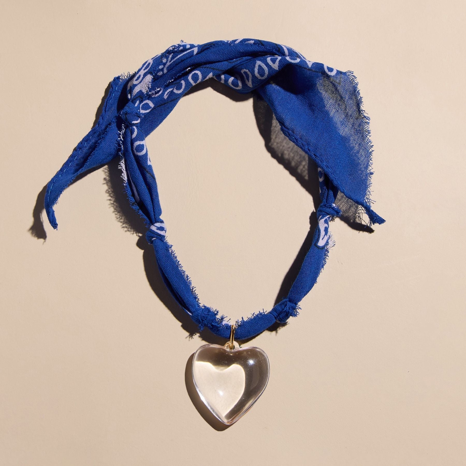 Blue Bandana Necklace