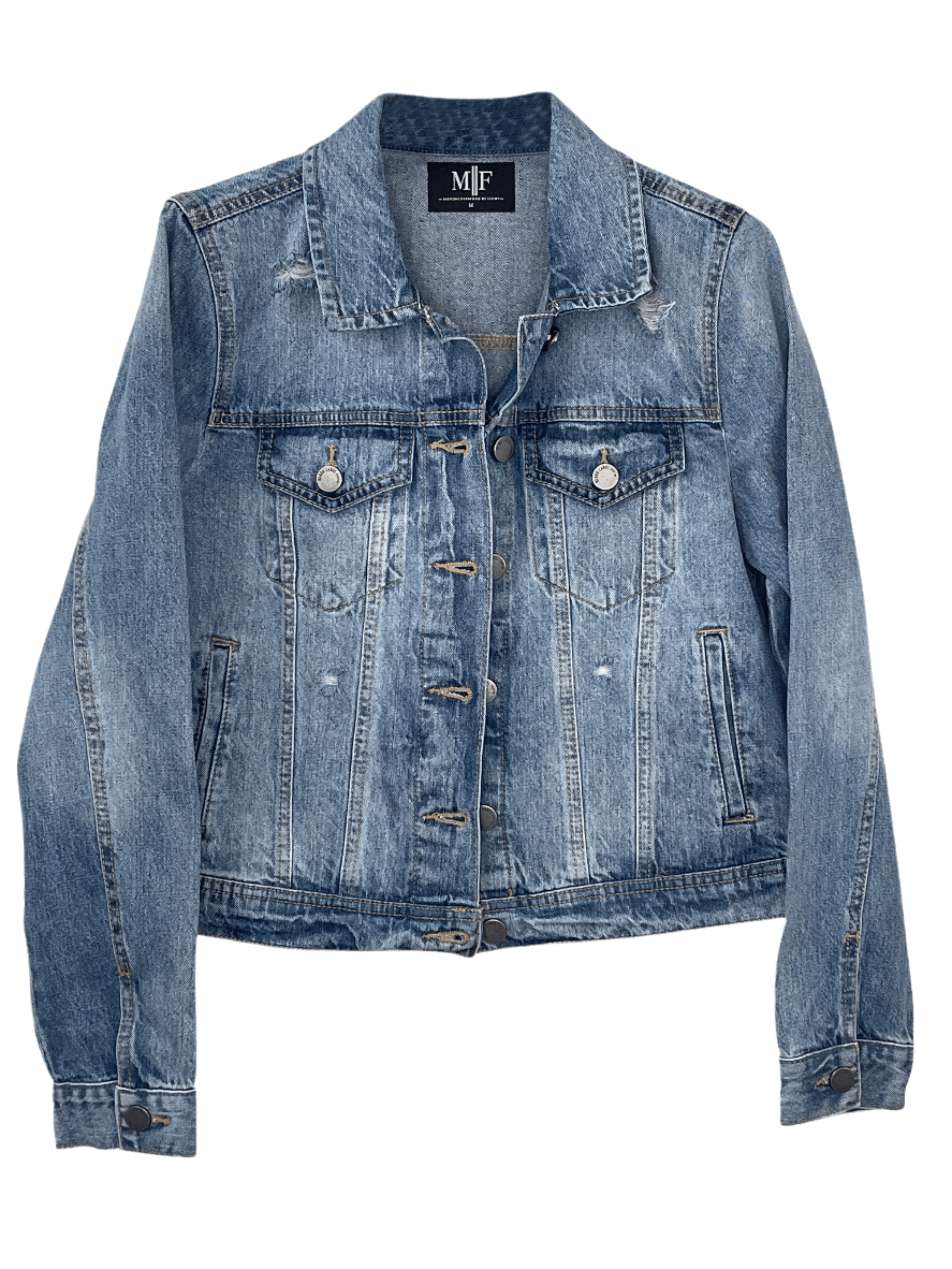 Texas A&M Gig Em Star Blue Denim Jacket
