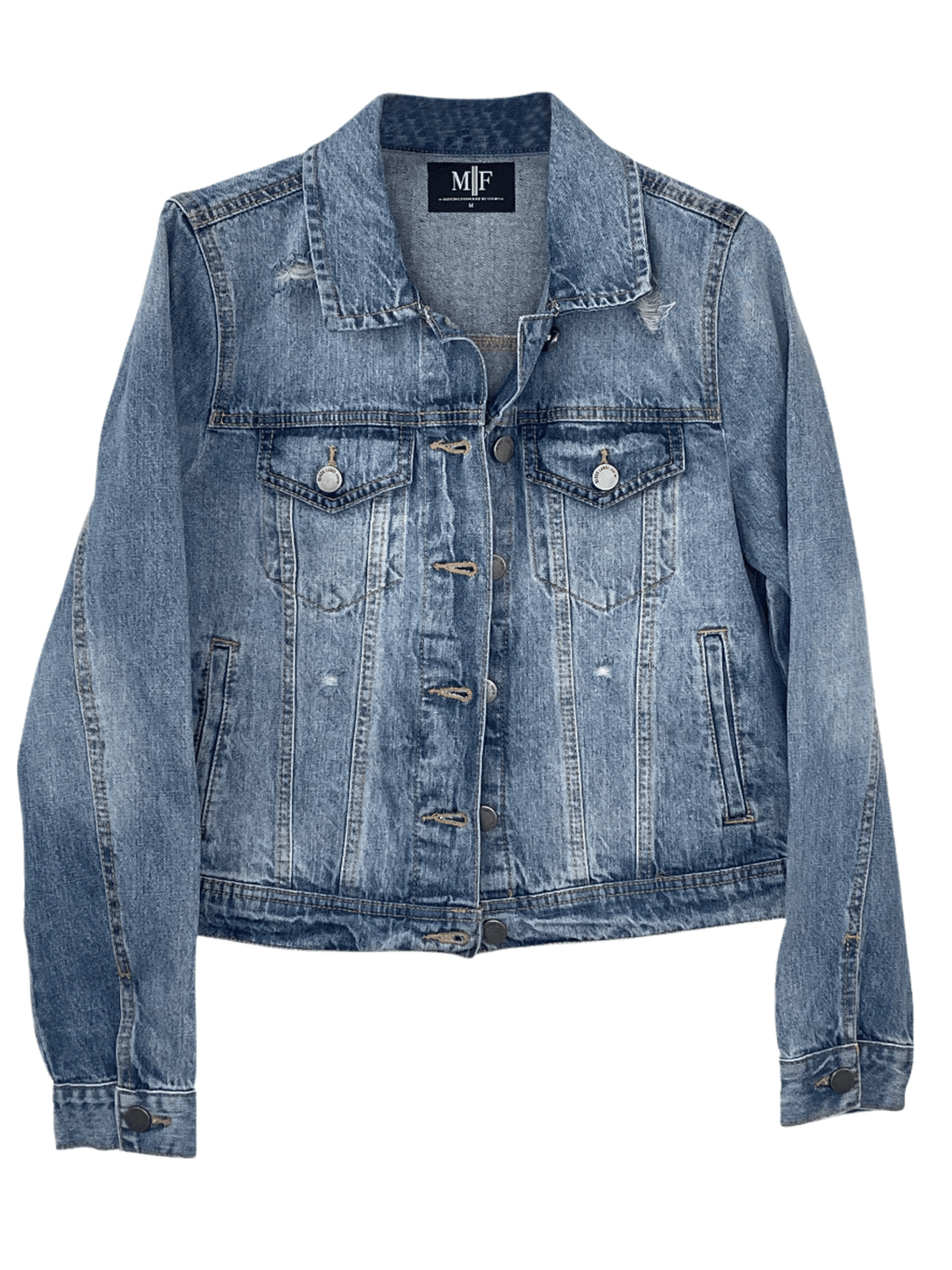 Ohio State Black Curve Blue Denim Jacket