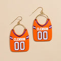 Clemson University Football Jersey Earrings