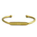 Chi Omega Bracelet- Gold-Plated Bangle with Greek Letters