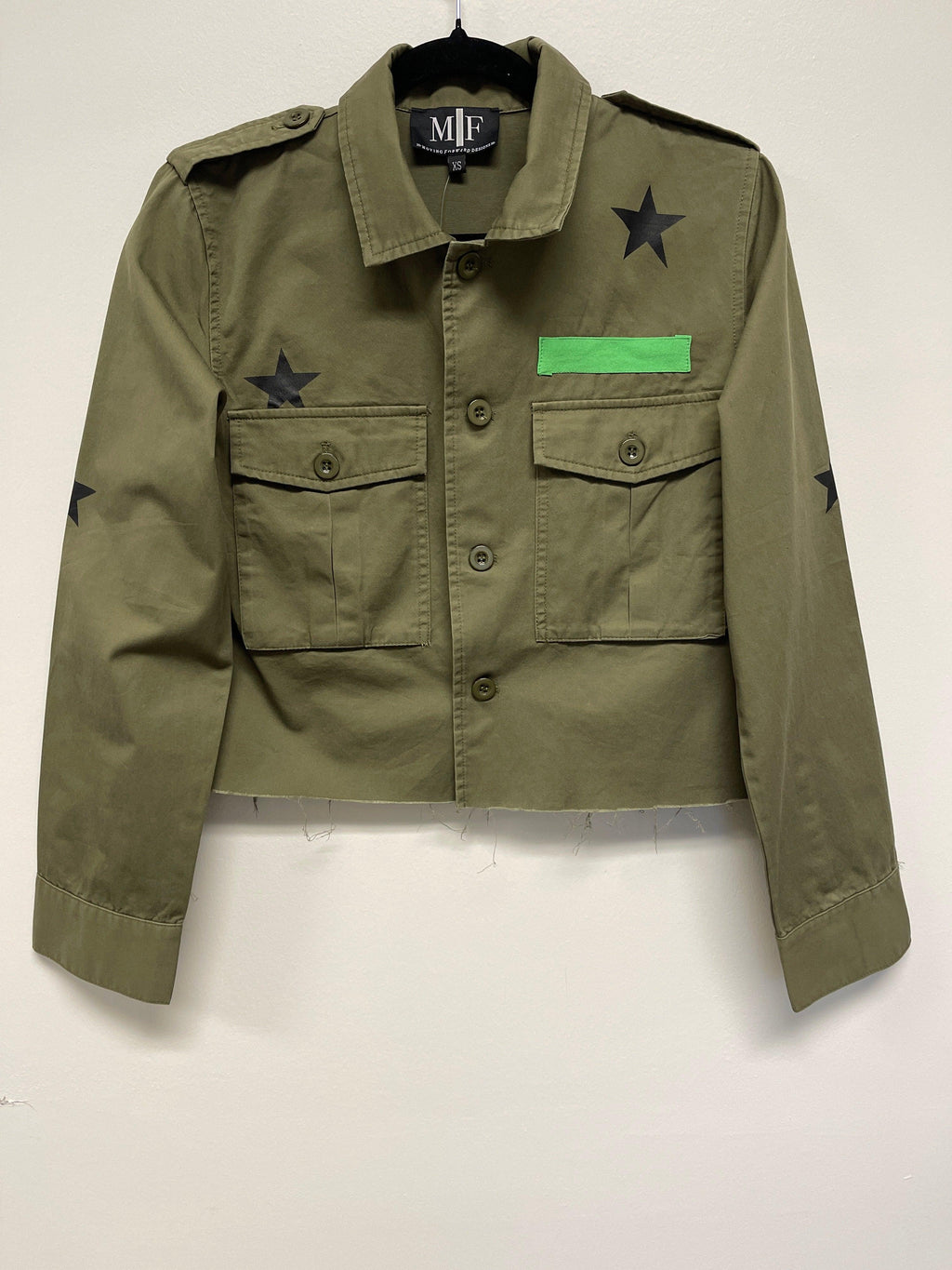 University of Texas-Austin Longhorn Army Green Shacket