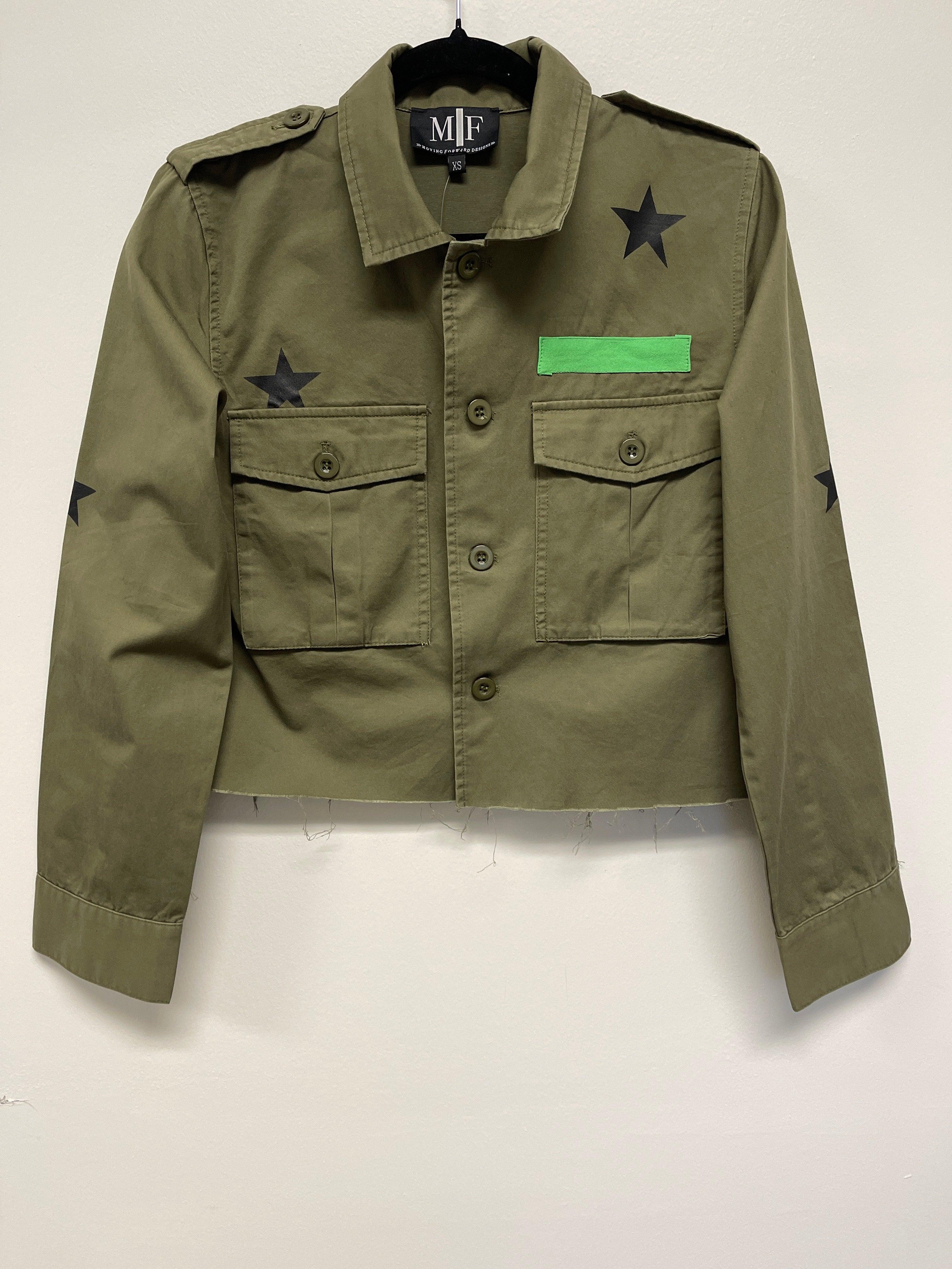 University of Arizona Block A Army Green Shacket