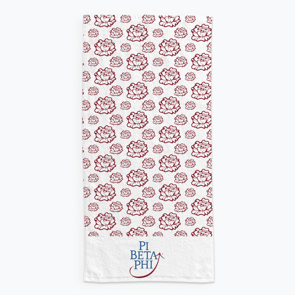 Pi Beta Phi Beach Towel- Lightweight Brand Design