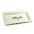 Delta Zeta Jewelry Dish - Rectangular Cursive Script Sorority Name
