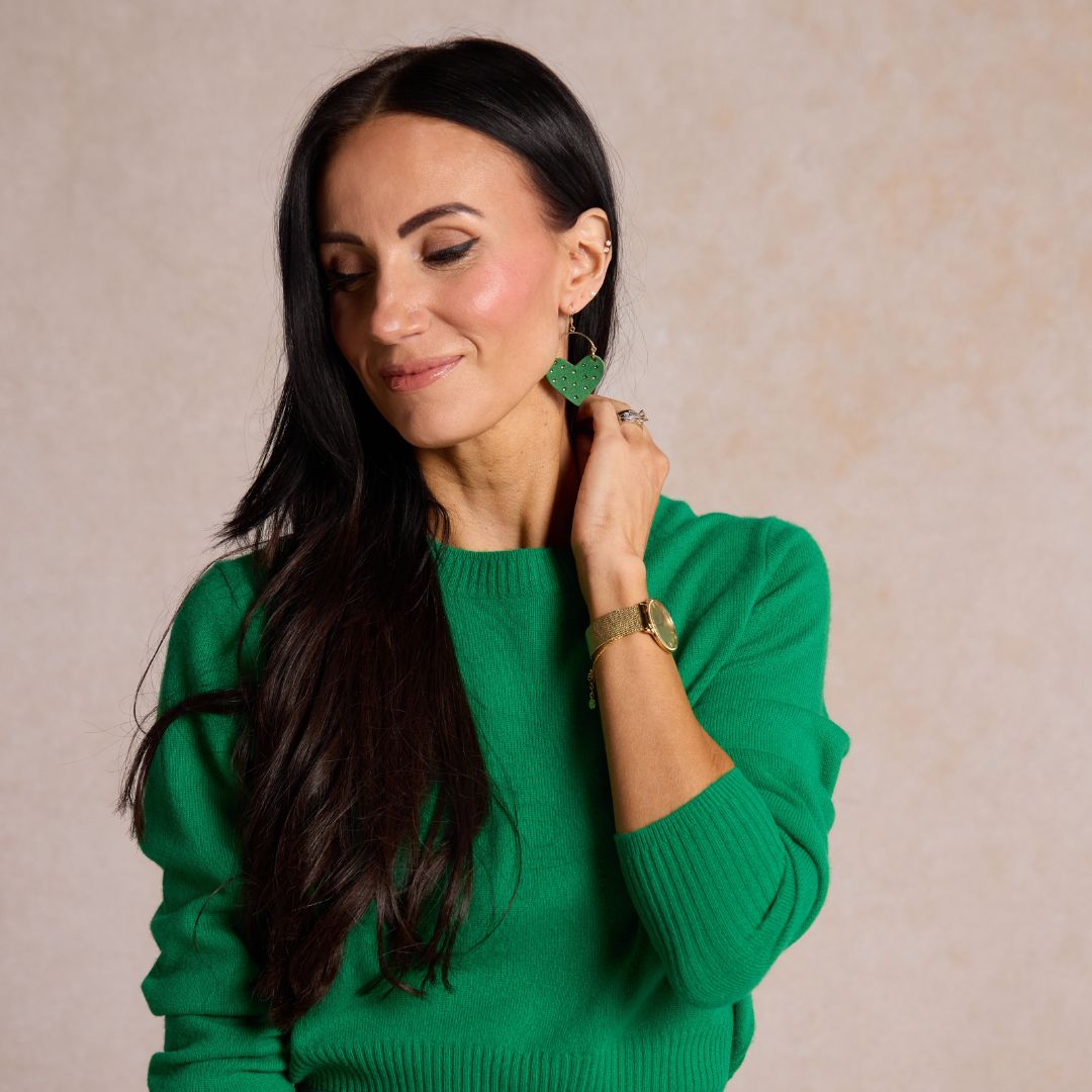 Emerald Sparkle Jeweled Harlow