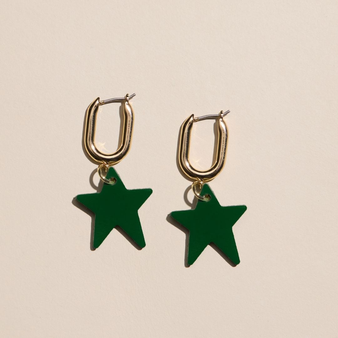 Evergreen Tate Star Huggie Earrings