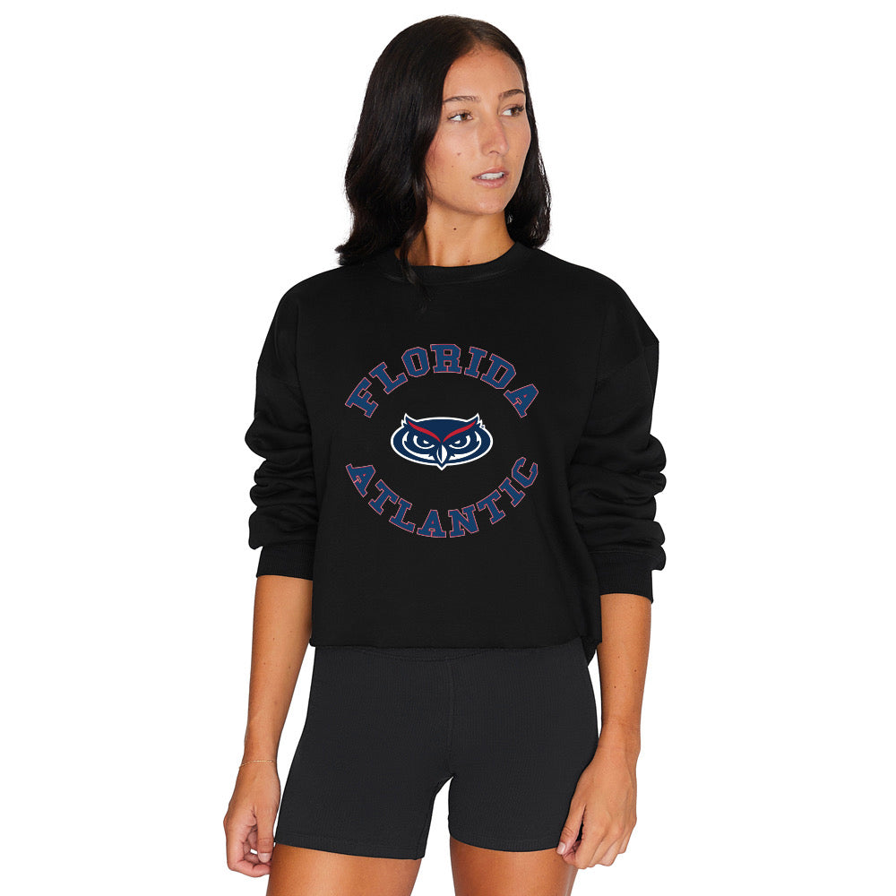 Florida Atlantic Owls Black Crewneck