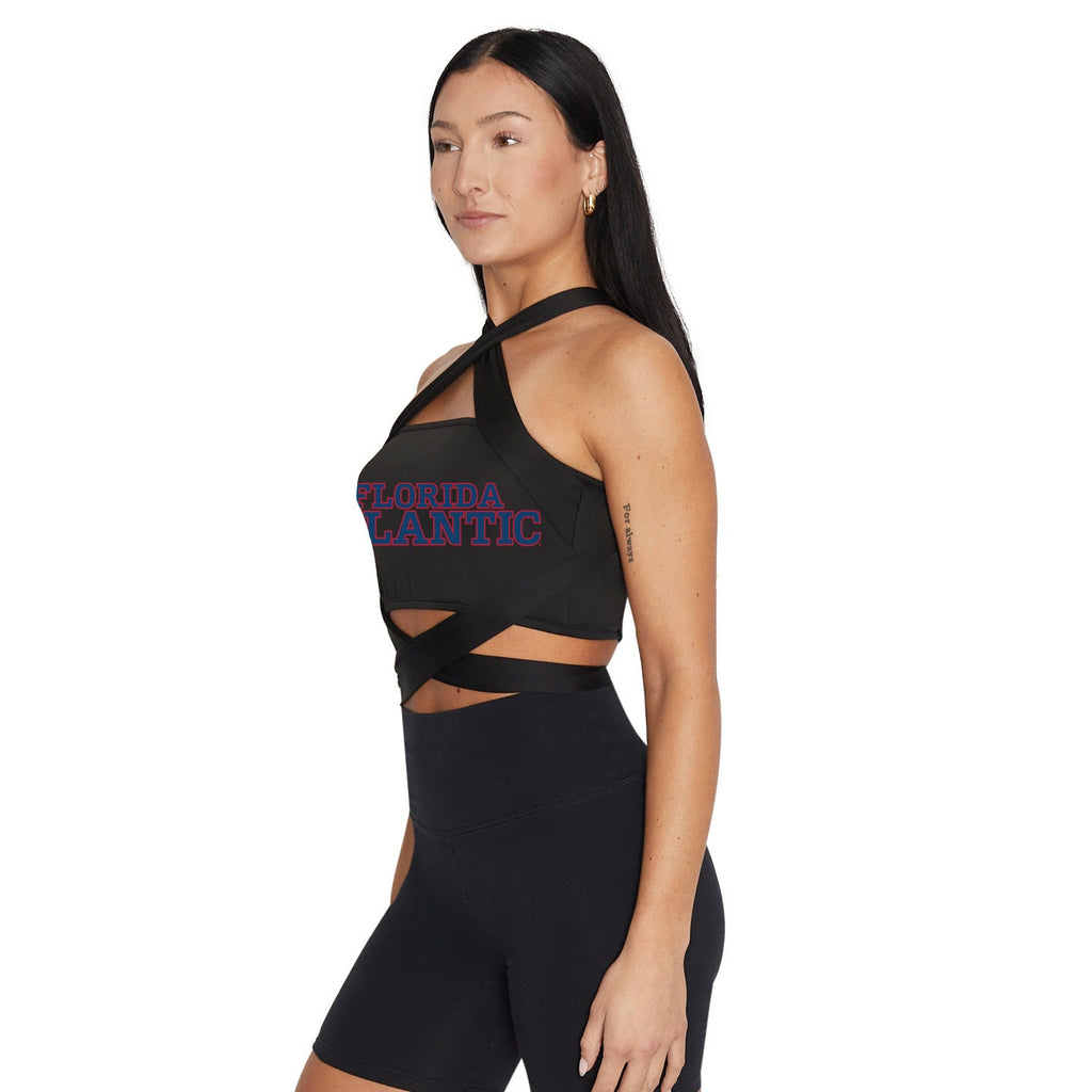 Florida Atlantic Owls Black Multi Way Bandeau Top