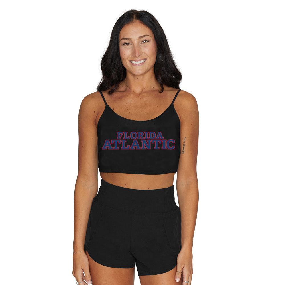 Florida Atlantic Owls Black Spaghetti Tank