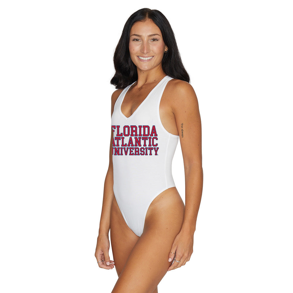 Florida Atlantic Owls White Bodysuit