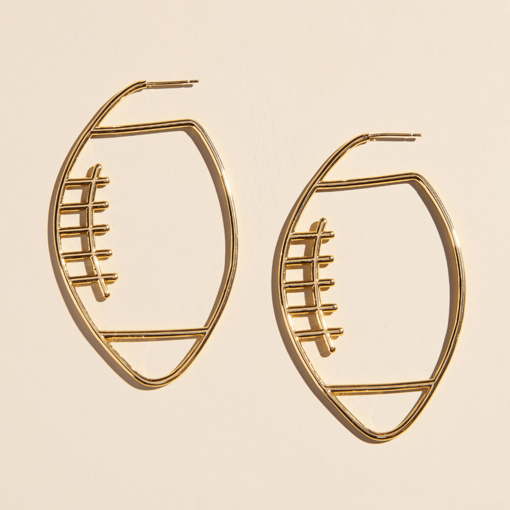Gold Football Hoops