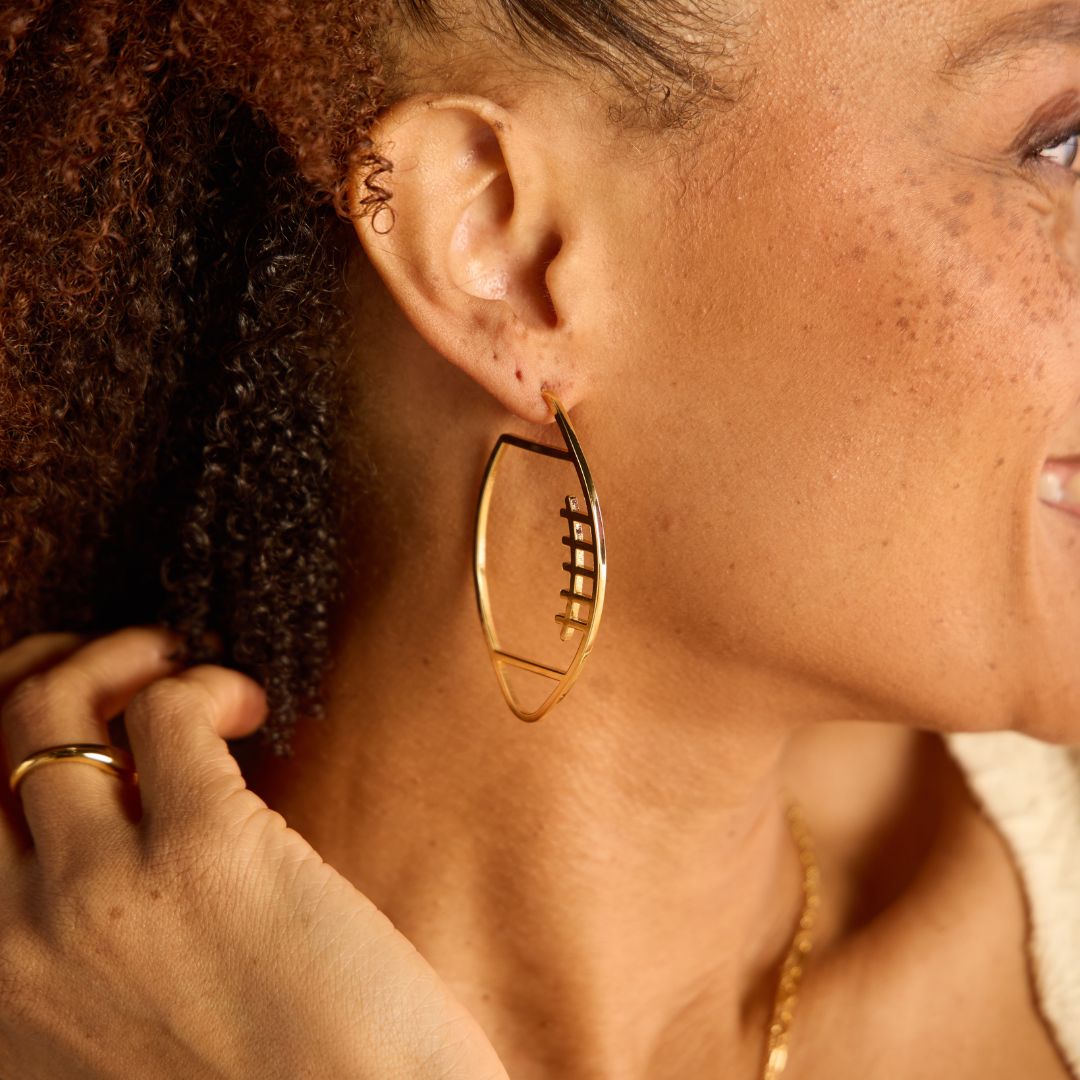 Gold Football Hoops