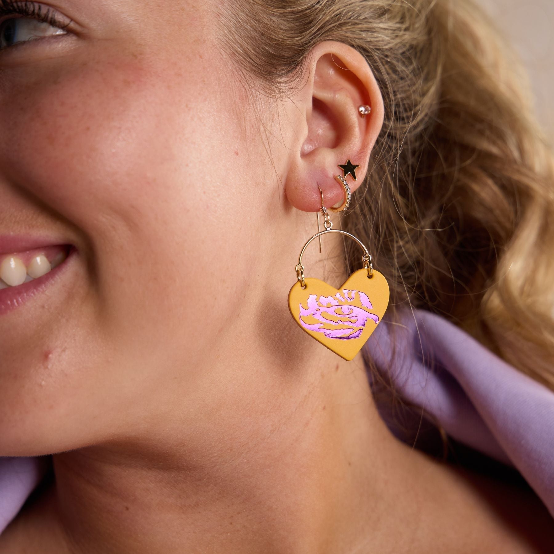 Gold LSU Tigers Eye Lover