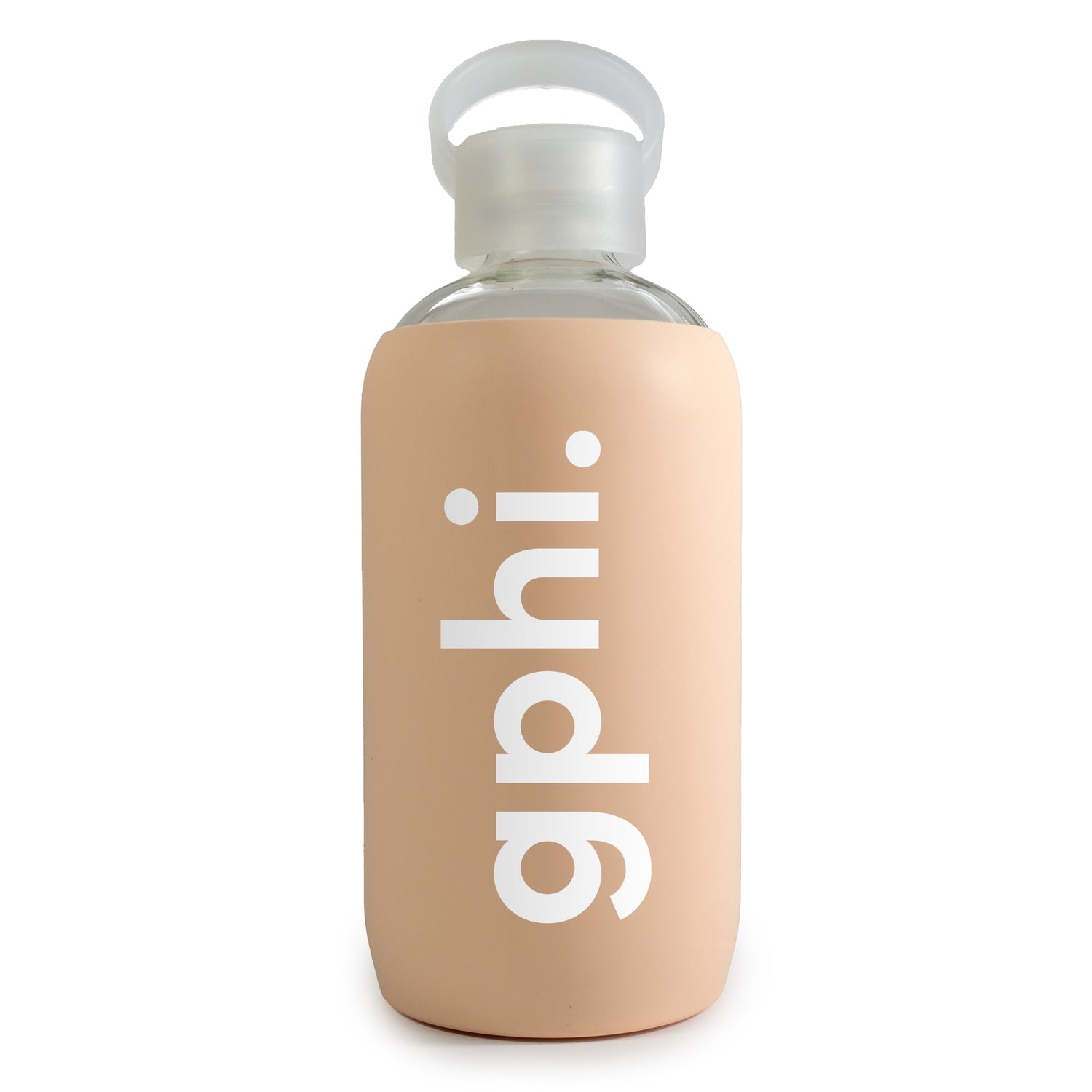Gamma Phi Beta Glass Water Bottle with Silicone Sleeve