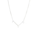 Gamma Phi Beta Silver Greek Letters Necklace
