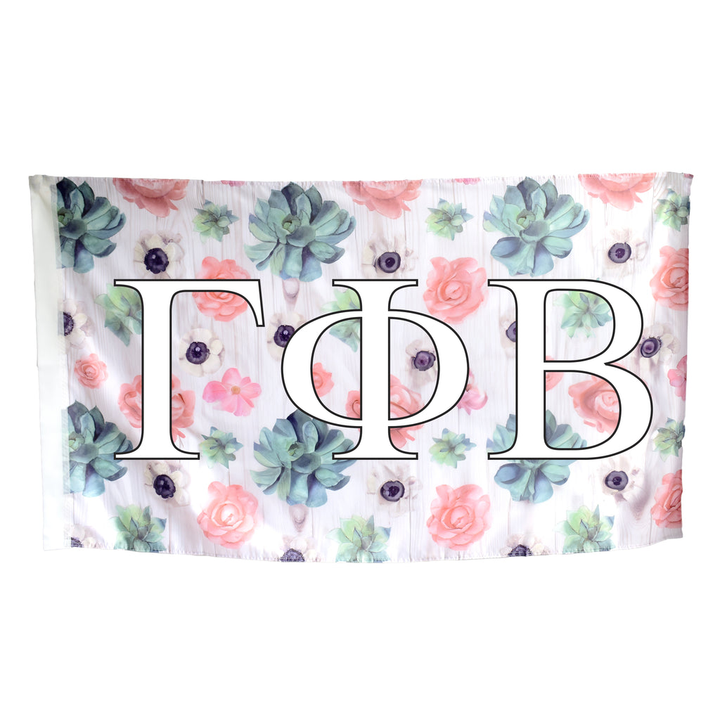 Gamma Phi Beta Succulent Flag