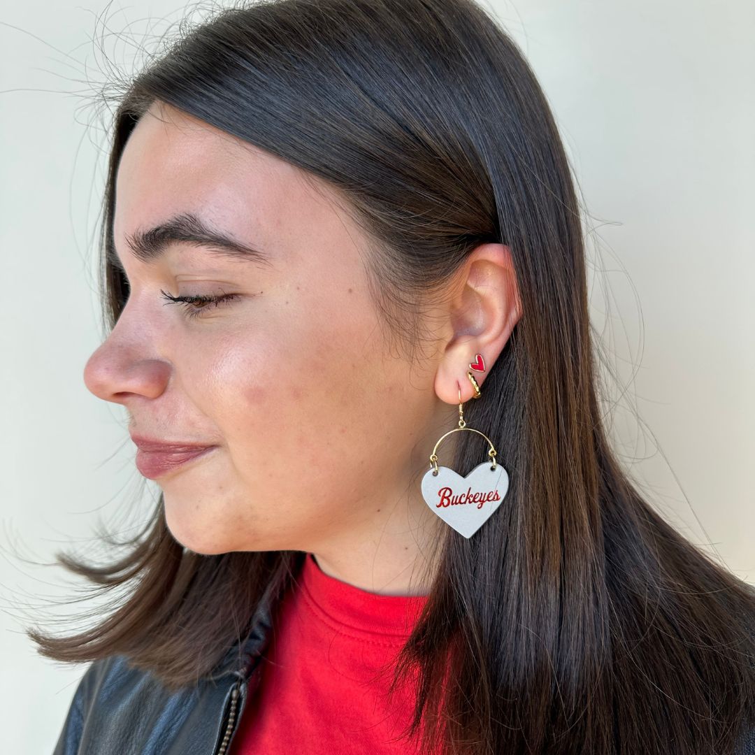 Gray Ohio State University Buckeyes Lover