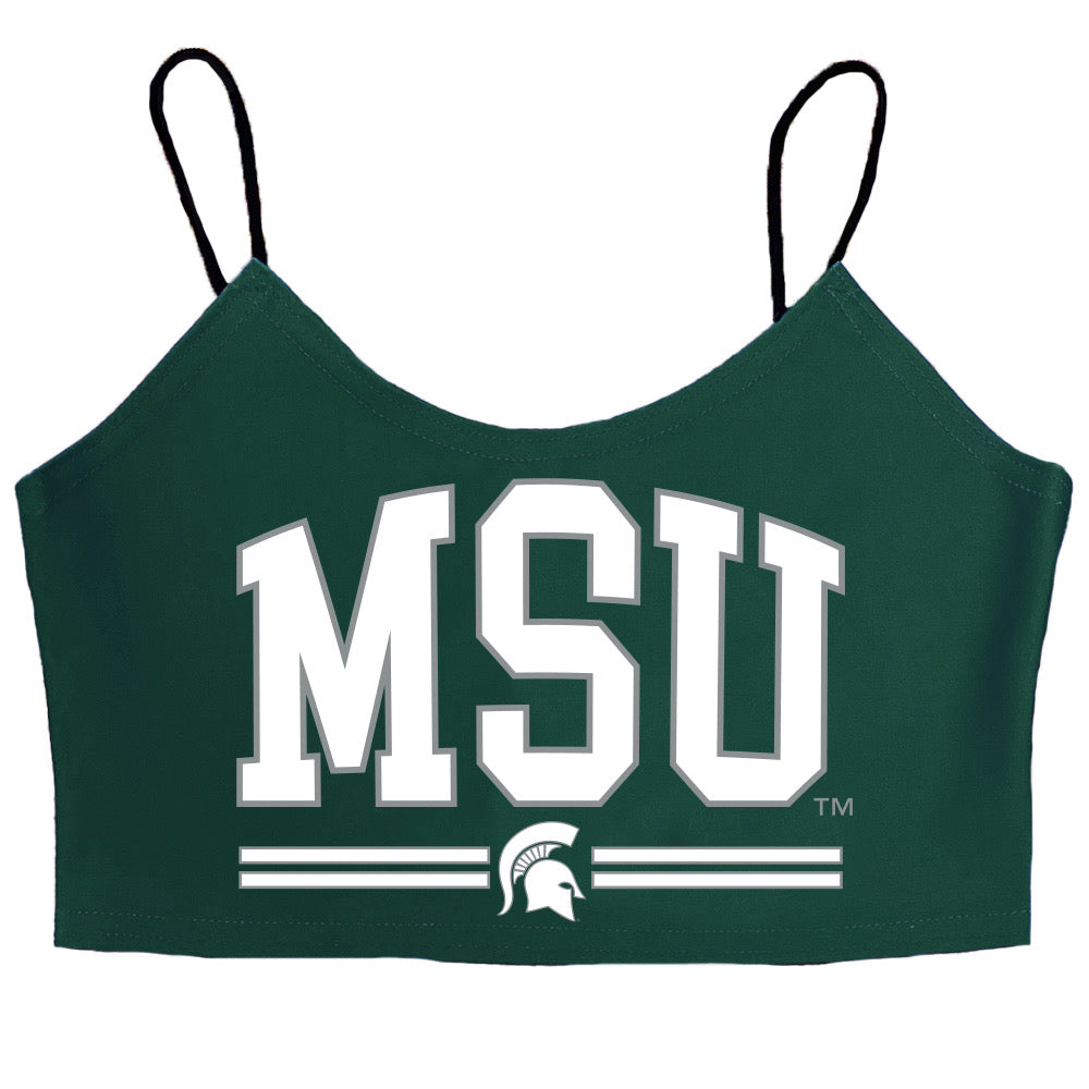 Michigan State Green Spaghetti Tank