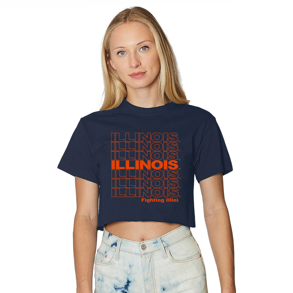 Illinois Fighting Illini Repeat Navy Tee