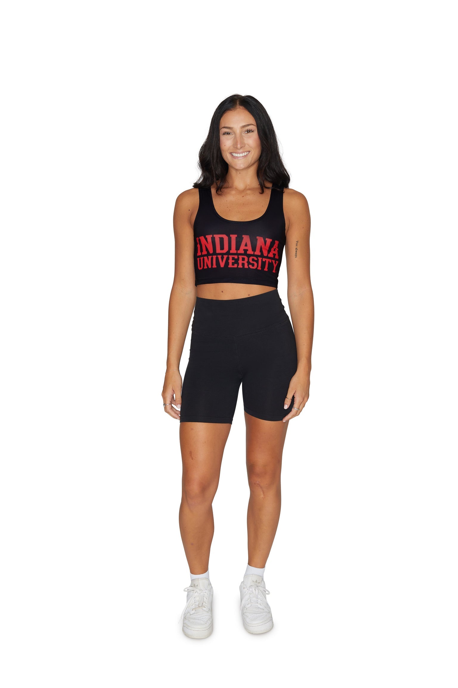 Indiana Hoosiers Black Crop Top