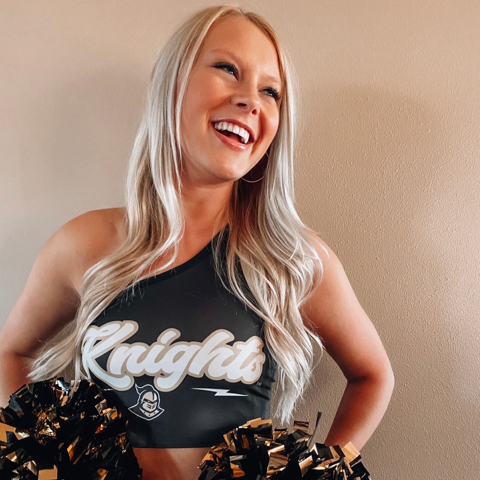 UCF Knights Lightning One Shoulder Top