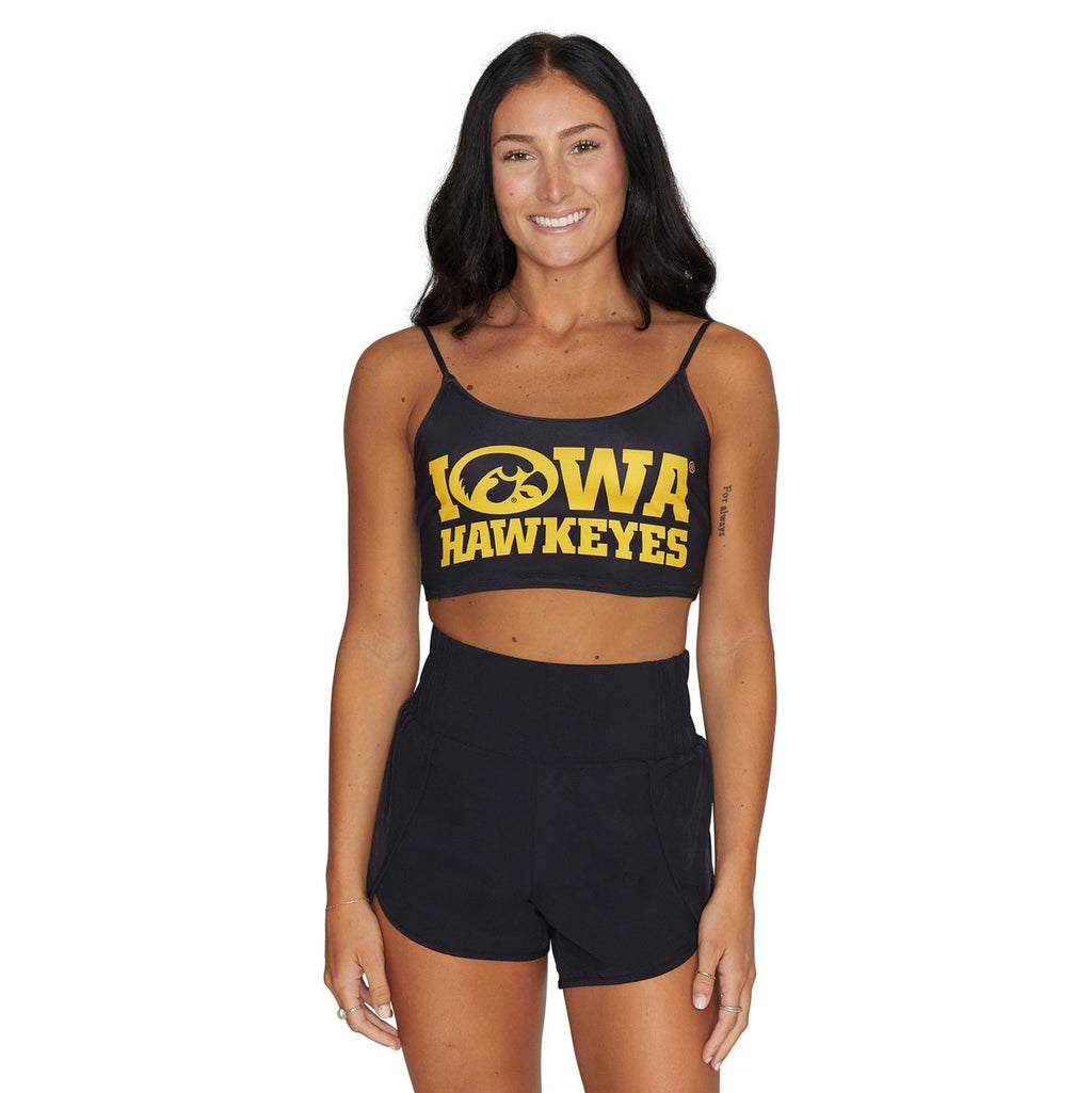 Iowa Hawkeyes Black Spaghetti Tank
