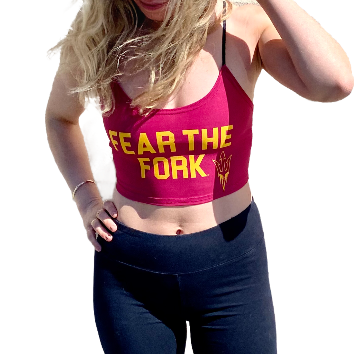 Arizona State ASU Fear The Fork Spaghetti Tank