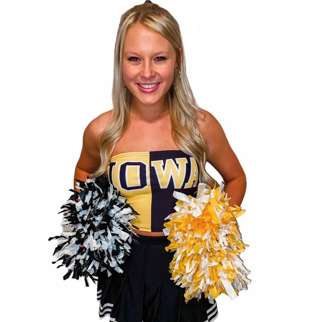 Iowa Hawkeyes Two Tone Tube Top