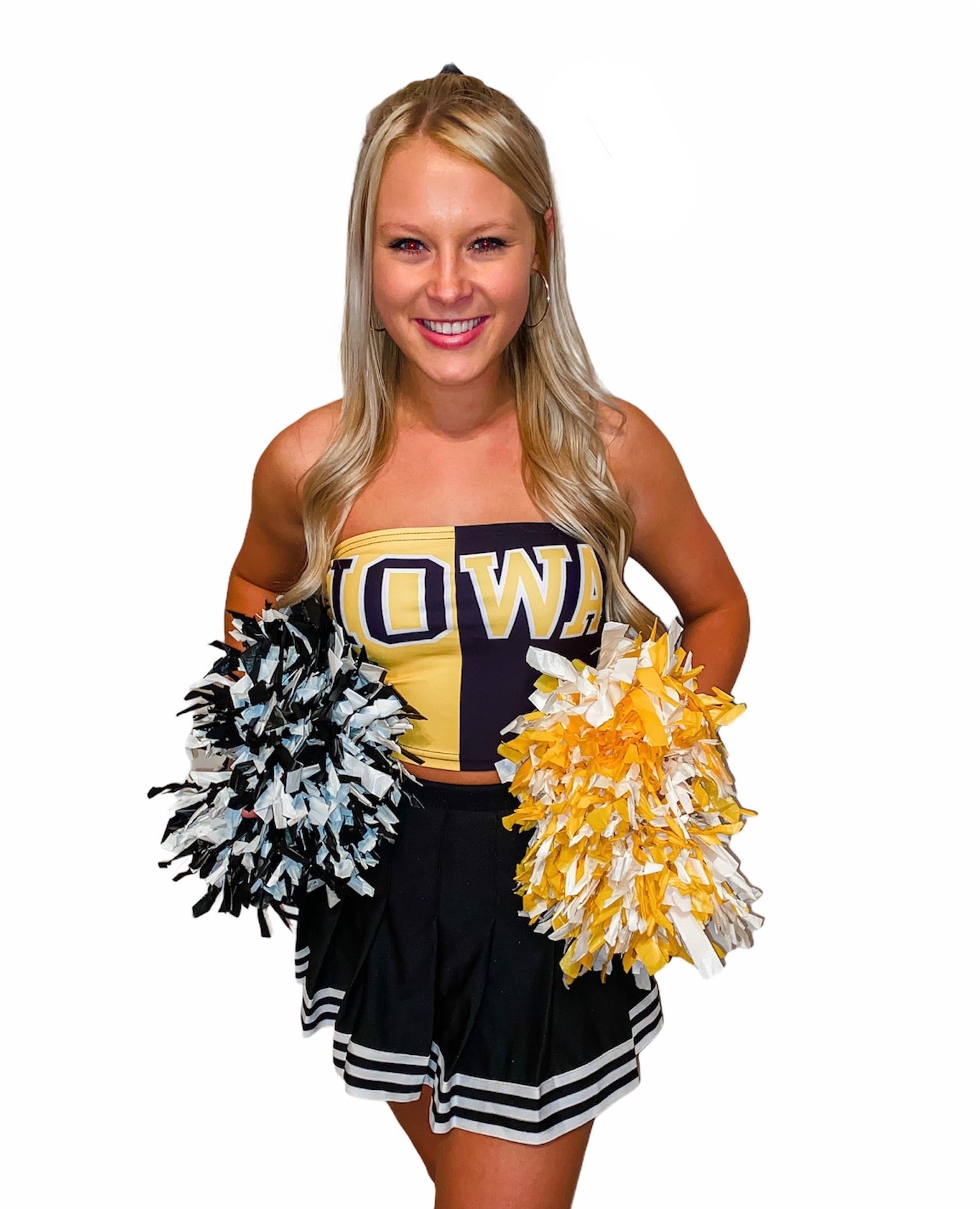 Iowa Hawkeyes Two Tone Tube Top