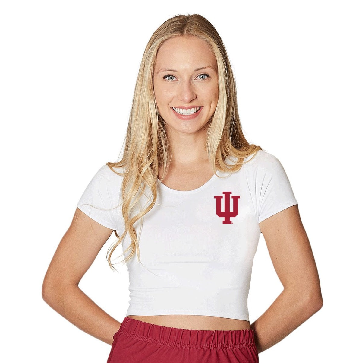 Indiana Hoosiers White Babydoll Tee